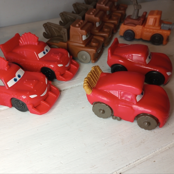 Disney Pixar Cars Happy Meal toy lot 9 McDonald's Mater Lightning McQueen 2022 - Picture 2 of 3